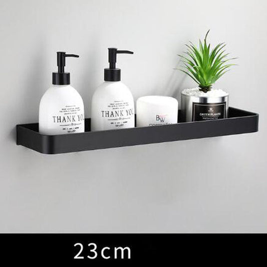 Rynx | Black Bathroom Shelf Space Aluminium Wall Mounted