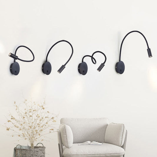 Rynx | Minimalist 1-light LED wall lamp with 360-degree adjustability