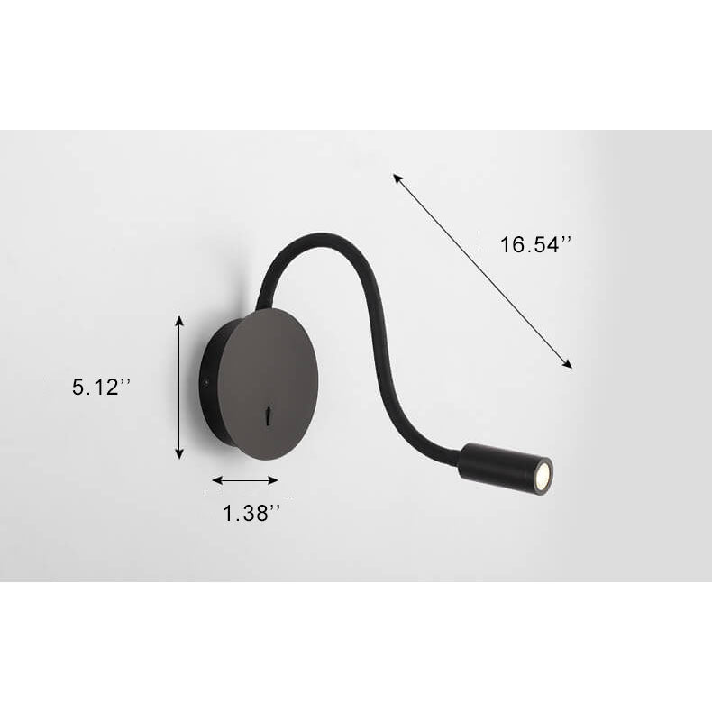 Rynx | Minimalist 1-light LED wall lamp with 360-degree adjustability