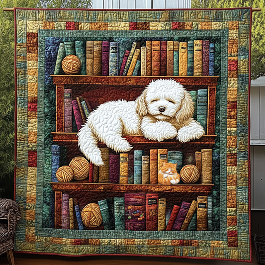 Rynx | Bichon Frise Literary Lounge Quilt