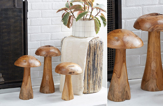 Rynx | Organic wooden mushrooms, set of 3