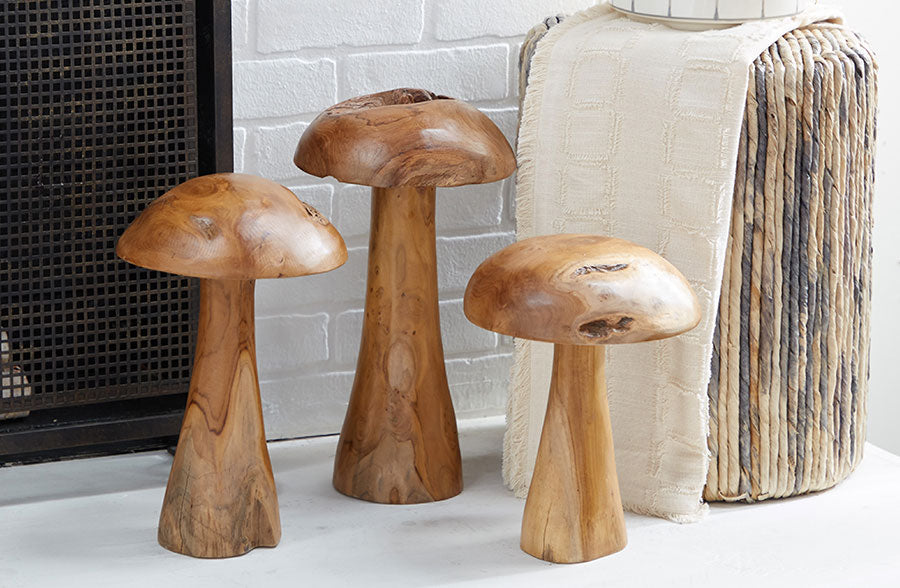 Rynx | Organic wooden mushrooms, set of 3