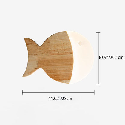 Rynx | Nordic Creative Simple Wood Art Small Fish LED Lamp