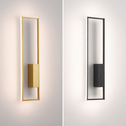 Rynx | Lineva LED Wall Light | Minimalist Rectangle Design | Silicone & Iron | Living Room Lighting