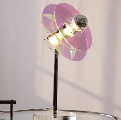 Rynx | AstroVibe Modern Acrylic Table Lamp | Space-Saucer Design | Unique | Mood Light | Home Decor