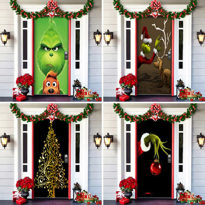Rynx | Nightmare Before Christmas Outdoor Decorations Props Christmas Elf Door Cover