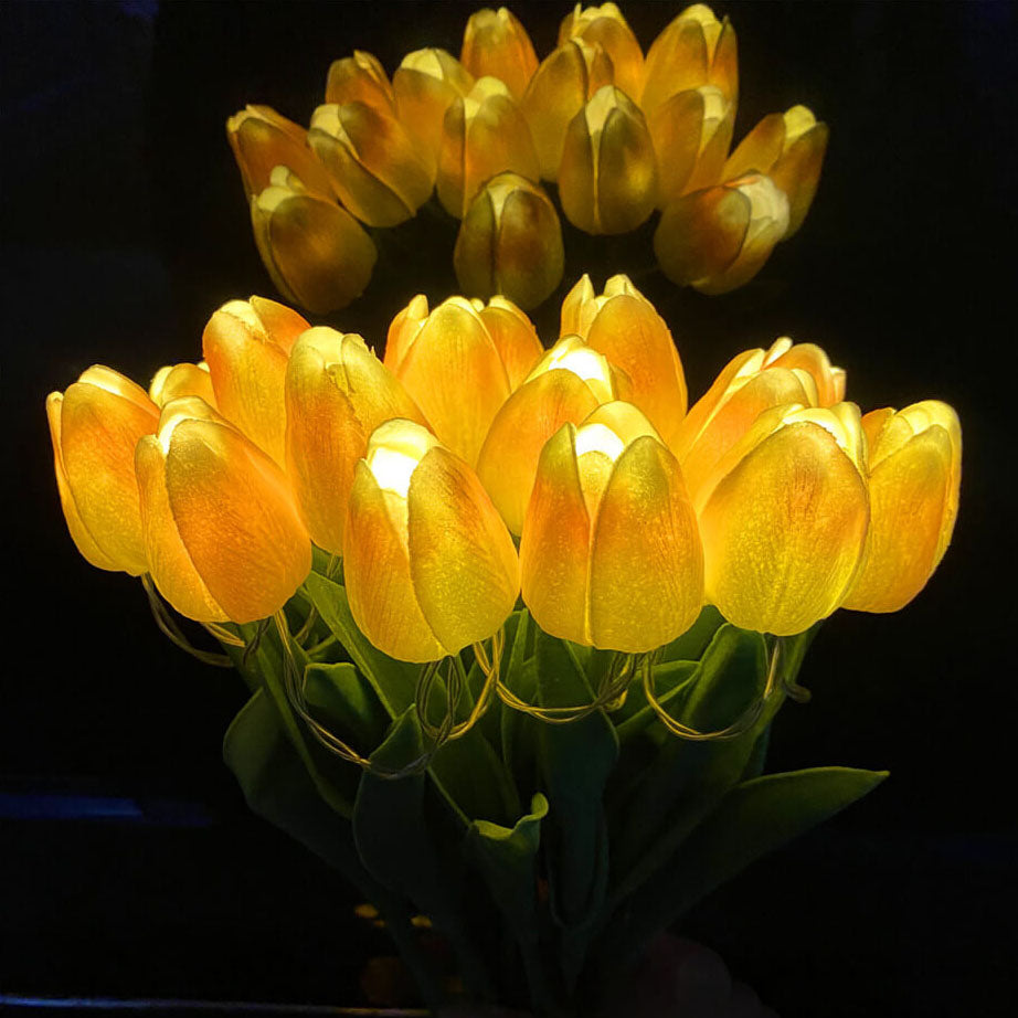 Rynx | Florina TulipGlow LED Table Lamp | Tiffany Style | Flower Decoration | 10/15 Light Design