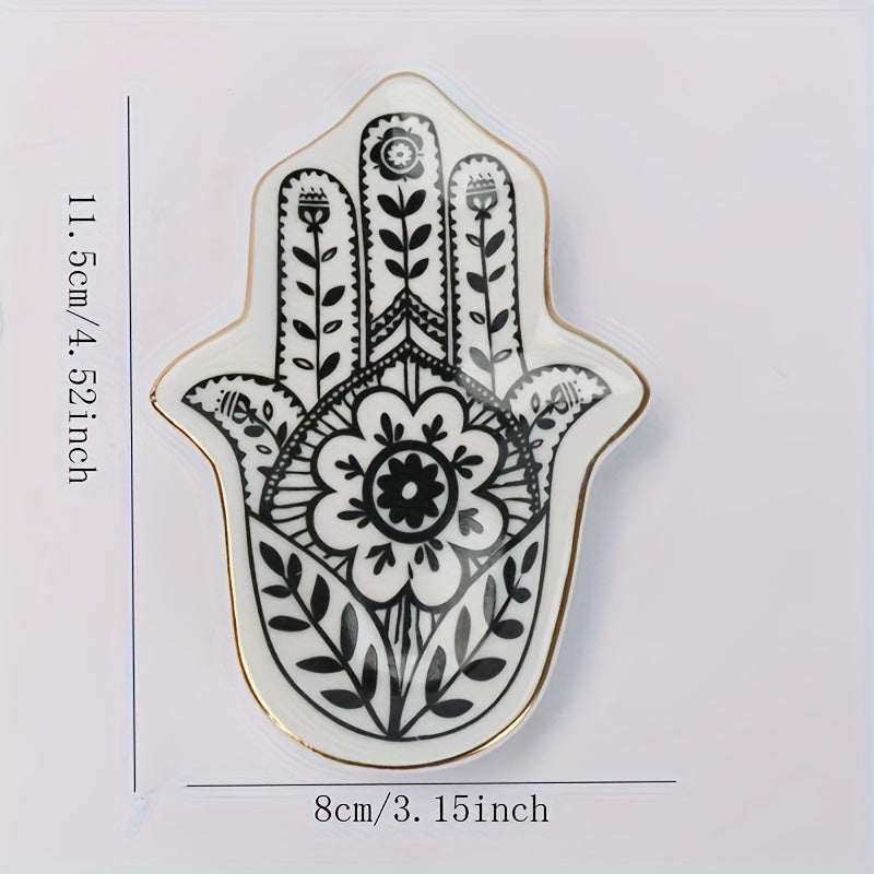 Rynx | PalmTray - Oval Ceramic Jewelry Tray