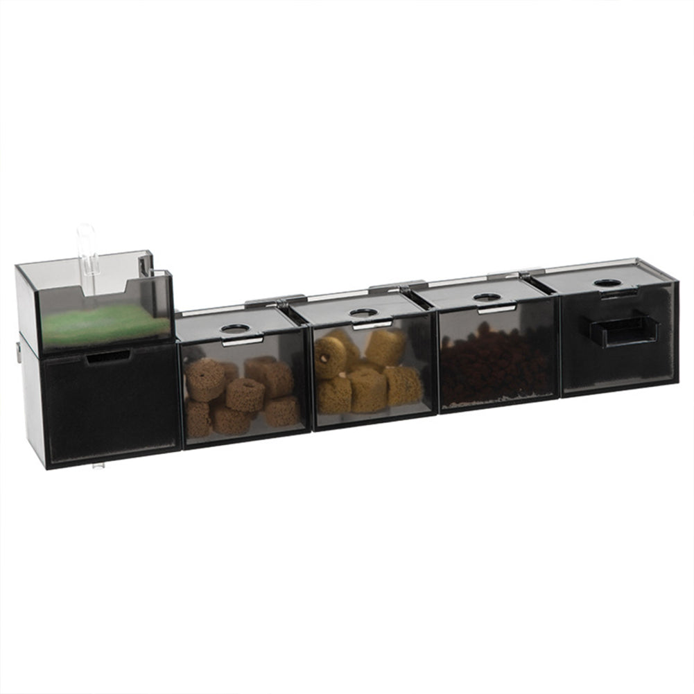 Rynx | 3-in-1 Silent Waterfall Fish Tank Filter Box with Built-in Cleaner