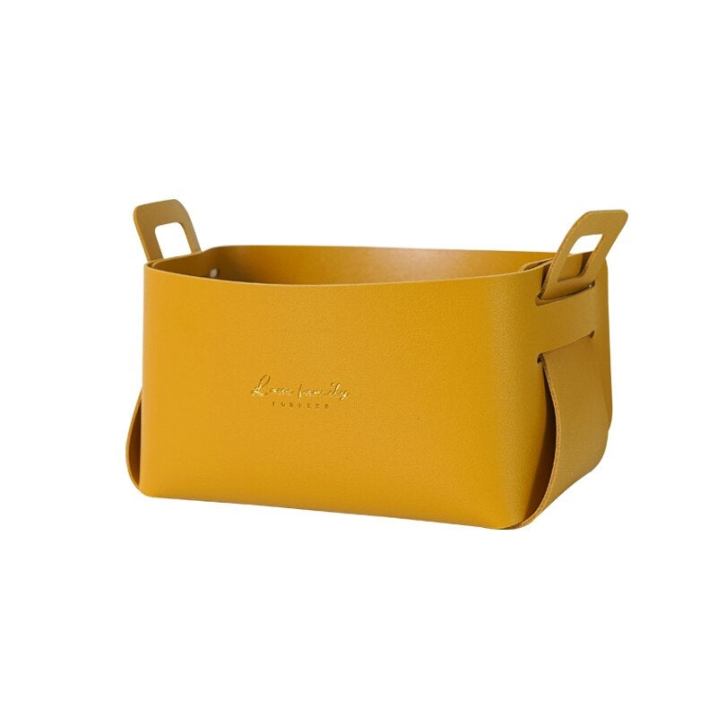 Rynx | Faux leather storage baskets