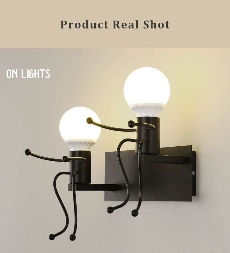 Rynx | Metal Master - Robot Wall Lamp of Wrought Iron