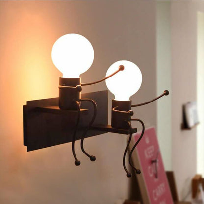 Rynx | Metal Master - Robot Wall Lamp of Wrought Iron
