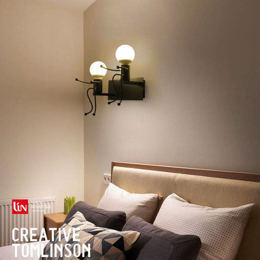 Rynx | Metal Master - Robot Wall Lamp of Wrought Iron