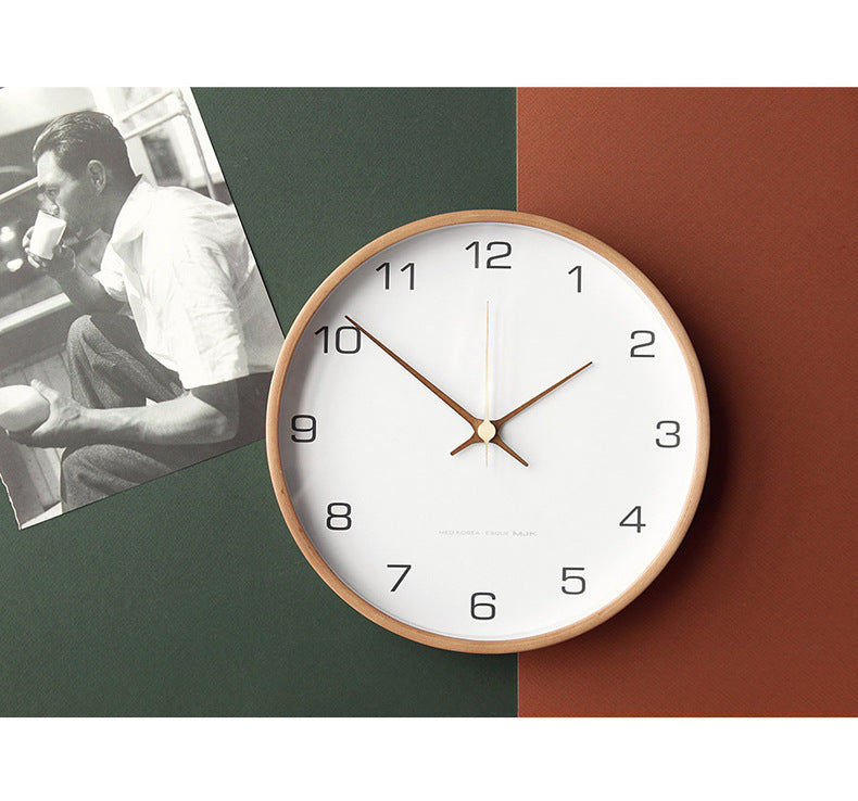 Rynx | Analog Wall Decoration Wooden Clock for Home