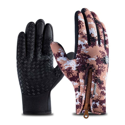 RYNX | Thermal Waterproof Gloves Camouflage Color Brown L
