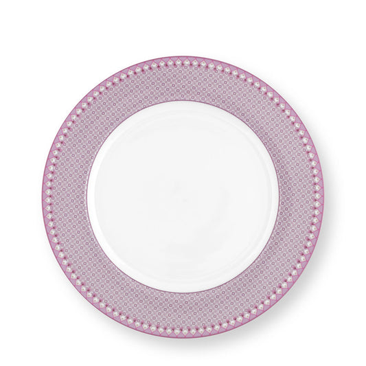Rynx | Plate Lily & Lotus purple patterned 26.5 cm