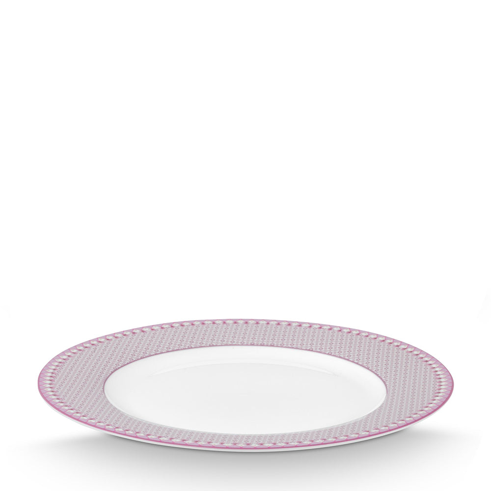 Rynx | Plate Lily & Lotus purple patterned 26.5 cm
