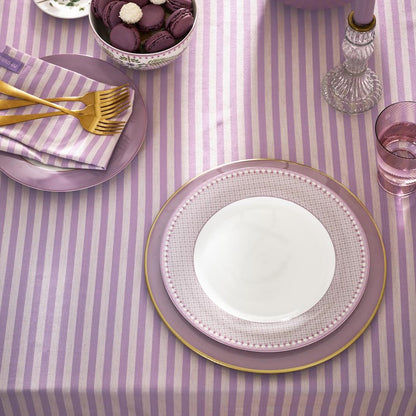 Rynx | Plate Lily & Lotus purple patterned 26.5 cm