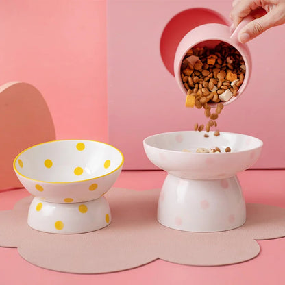 Rynx | Elevated ceramic pet bowl for small dogs and cats