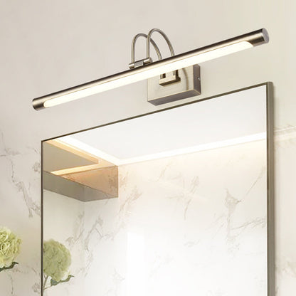 Rynx | Metallic Arch Wall Light Modern Stylish 16.5"/20.5" W LED Nickel-Finish Wall Lamp with Acrylic Shade