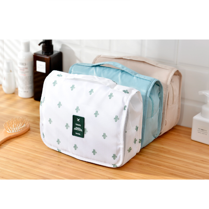 RYNX | Travel makeup bag White with Cactus
