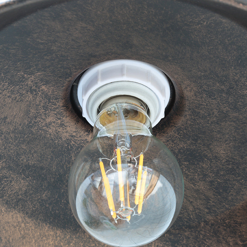Rynx | Noctura Classic Wall Lamp | Vintage Design | Iron Frame with Round Glass Shade | 1-Light Dining Room Lighting