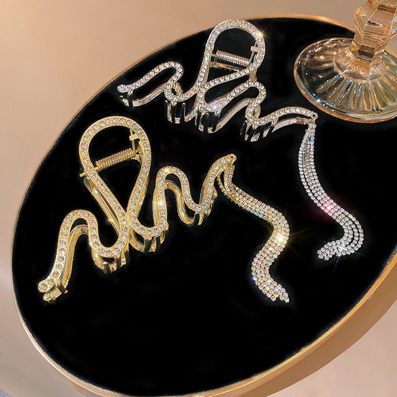 Rynx | Snake Hair Clip with Rhinestones