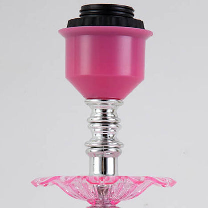 Rynx | Elarion Glow Table Lamp | European Design | Fabric Shade & Glass Base | Dimmable | Romantic Lighting