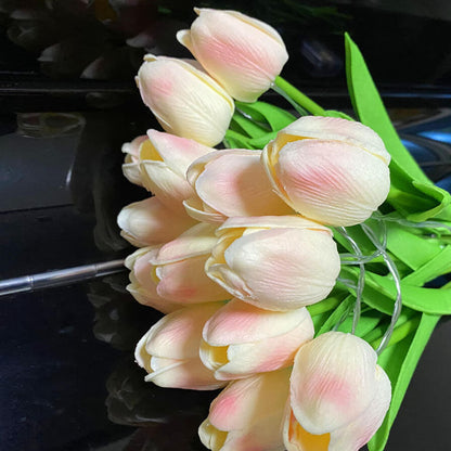 Rynx | Florina TulipGlow LED Table Lamp | Tiffany Style | Flower Decoration | 10/15 Light Design