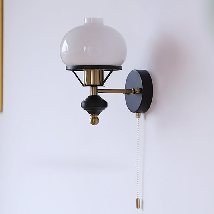 Rynx | GeoLuxe French Geometric Wall Lamp | Iron & Glass | 1-Light Design for Living Room