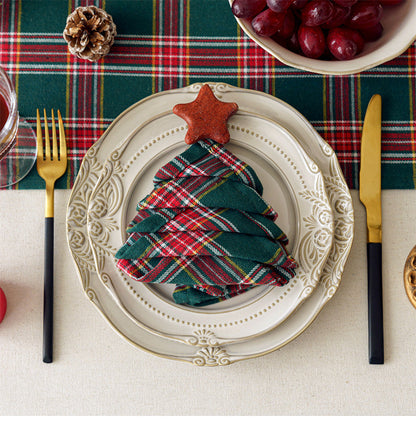 Rynx | Christmas Party Traditional Scottish Check Pattern Tablecloth