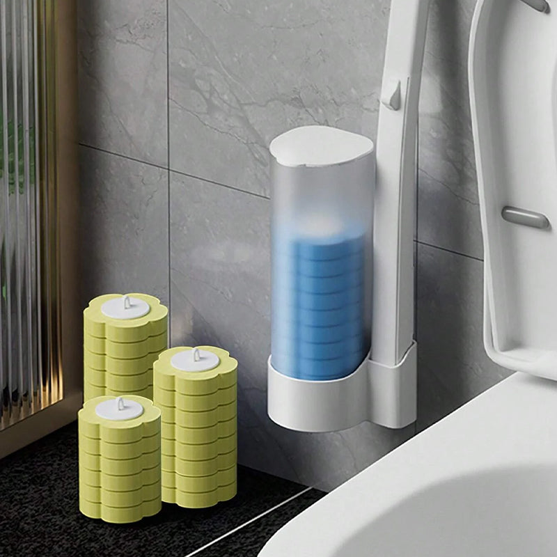 Rynx | Toilet Wall Kit, Disposable Toilet Cleaning System with 18 Refill Heads