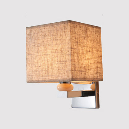 Rynx | Fabric Cube Wall Lamp Lighting Modern LED Wall Lamp in White/Black/Beige