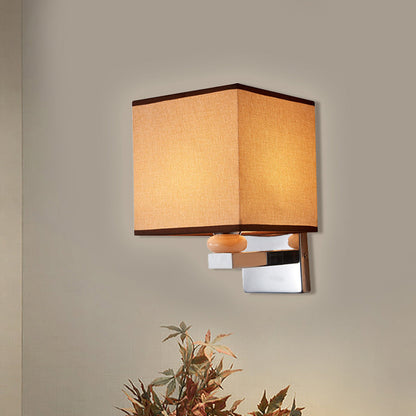 Rynx | Fabric Cube Wall Lamp Lighting Modern LED Wall Lamp in White/Black/Beige