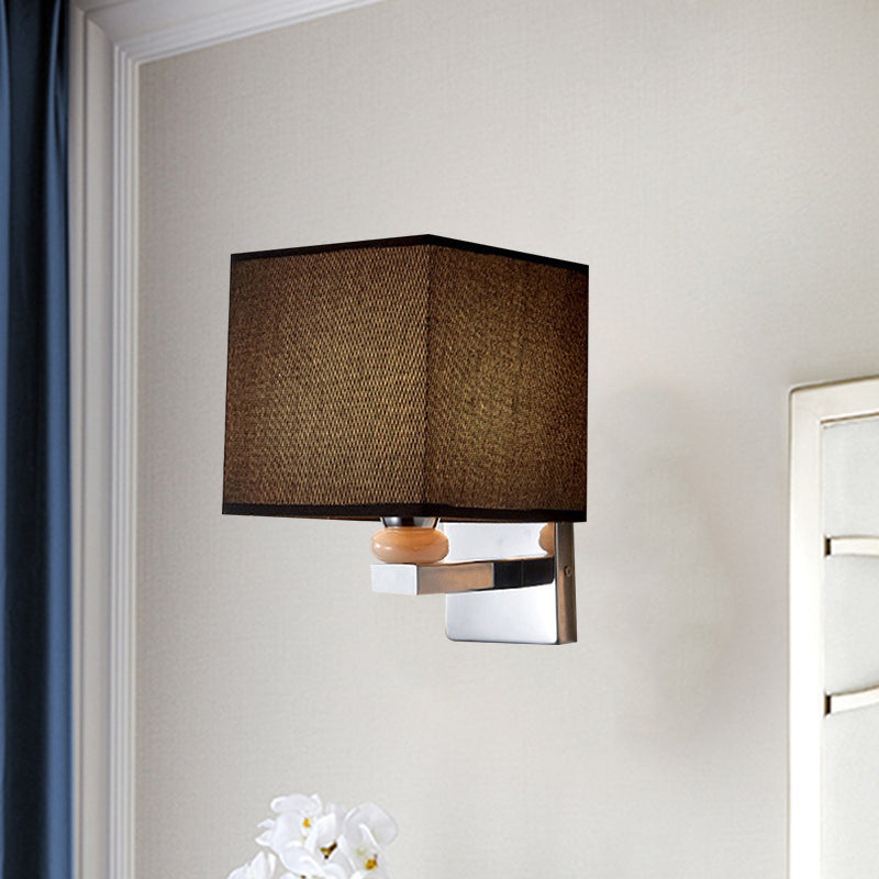 Rynx | Fabric Cube Wall Lamp Lighting Modern LED Wall Lamp in White/Black/Beige