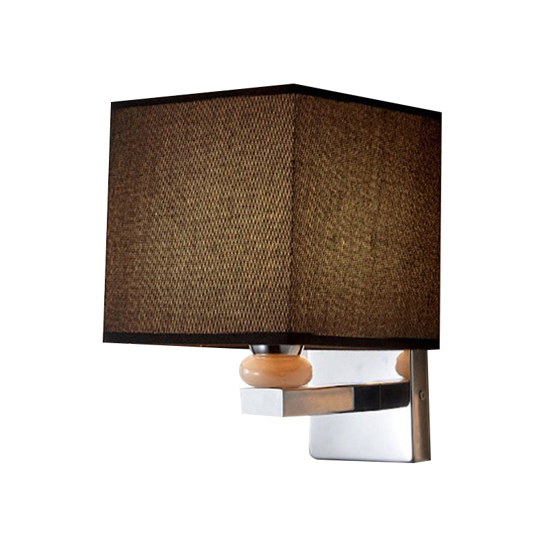 Rynx | Fabric Cube Wall Lamp Lighting Modern LED Wall Lamp in White/Black/Beige