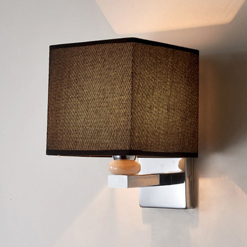 Rynx | Fabric Cube Wall Lamp Lighting Modern LED Wall Lamp in White/Black/Beige