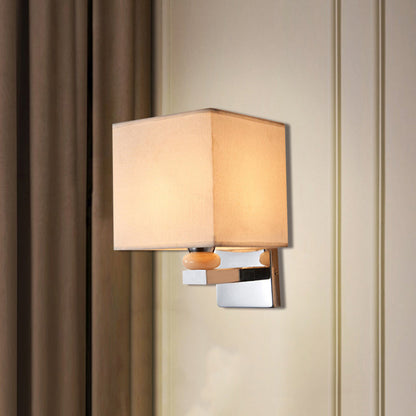 Rynx | Fabric Cube Wall Lamp Lighting Modern LED Wall Lamp in White/Black/Beige