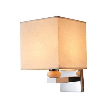 Rynx | Fabric Cube Wall Lamp Lighting Modern LED Wall Lamp in White/Black/Beige
