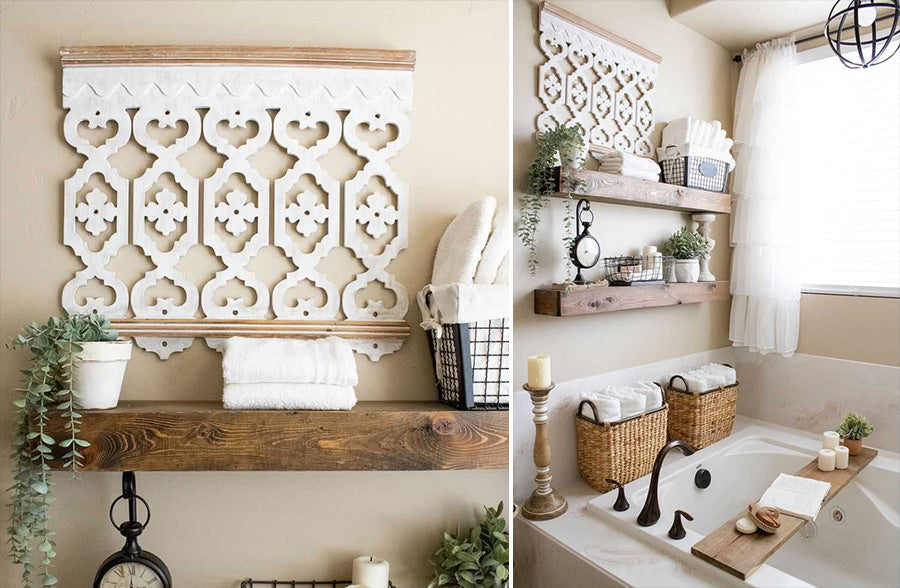 Rynx | Architectural retro builds wood cut wall decoration
