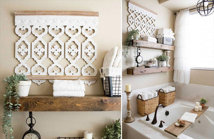 Rynx | Architectural retro builds wood cut wall decoration