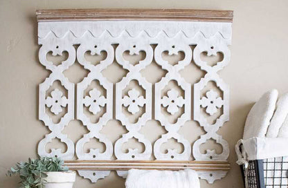 Rynx | Architectural retro builds wood cut wall decoration