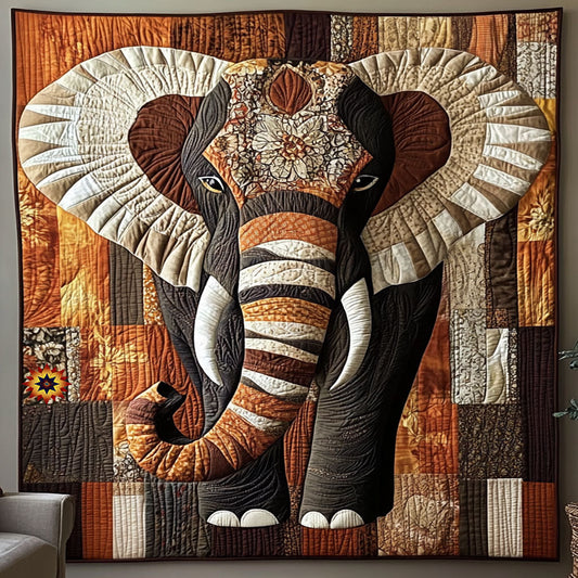 Rynx | Majestic Elephant Mosaic Quilt