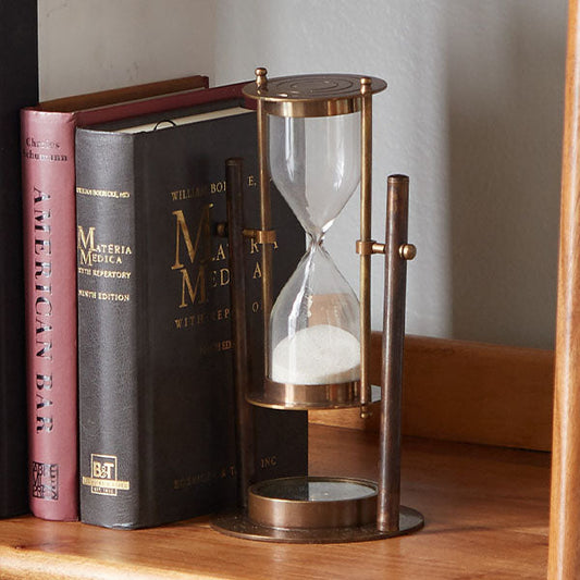Rynx | Brass Finish Table Hourglass