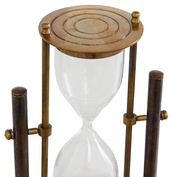 Rynx | Brass Finish Table Hourglass