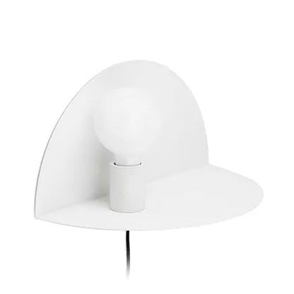 Rynx | Open Bulb Kids Bedroom Wall Light with Half Circle Metal 1 Light Nordic Style Wall Lamp