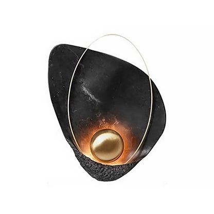 Rynx | Resin Shell-Shaped Wall Light Single Head Modern Metal LED Wall Light in White/Black Light