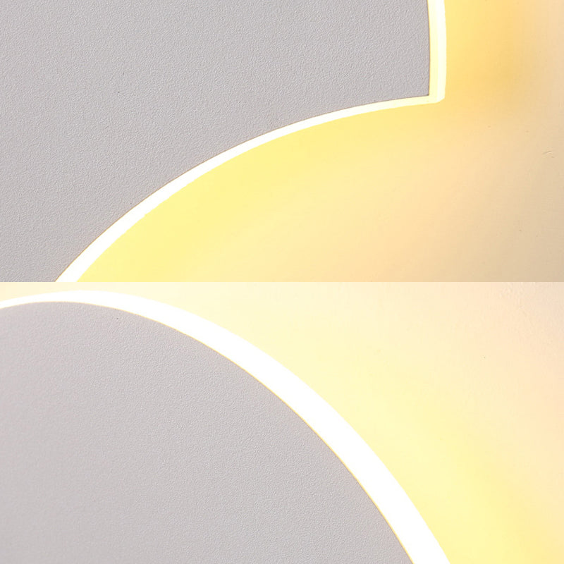 Rynx | Modern Antique Fan-Shaped Wall Lamp Metal Gray LED Wall Light for Bedroom Bathroom