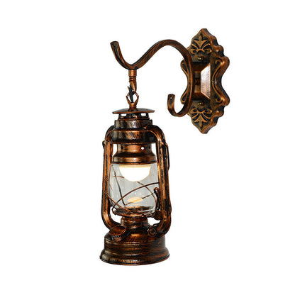 Rynx | 1 Light Bright Glass Wall Lamp Light Coastal Bronze Kerosene Living Room Lighting Fixture