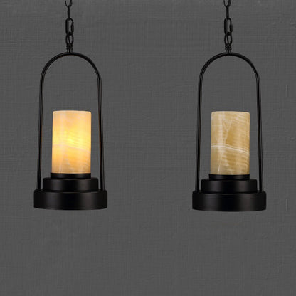 Rynx | HempCandle Industrial Pendant Light | Vintage Rope Design | 1-Light LED Hanging Lamp | Rustic Style
